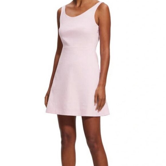 Theory Soft Pink Linen Blend Sheath Dress - Picture 1 of 3
